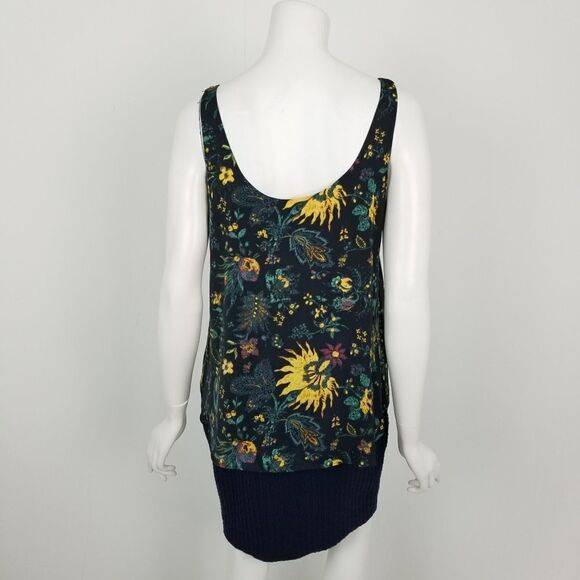 Rachel Roy Navy Blue Floral Sleeveless Dress Sz 8 - Picture 6 of 6